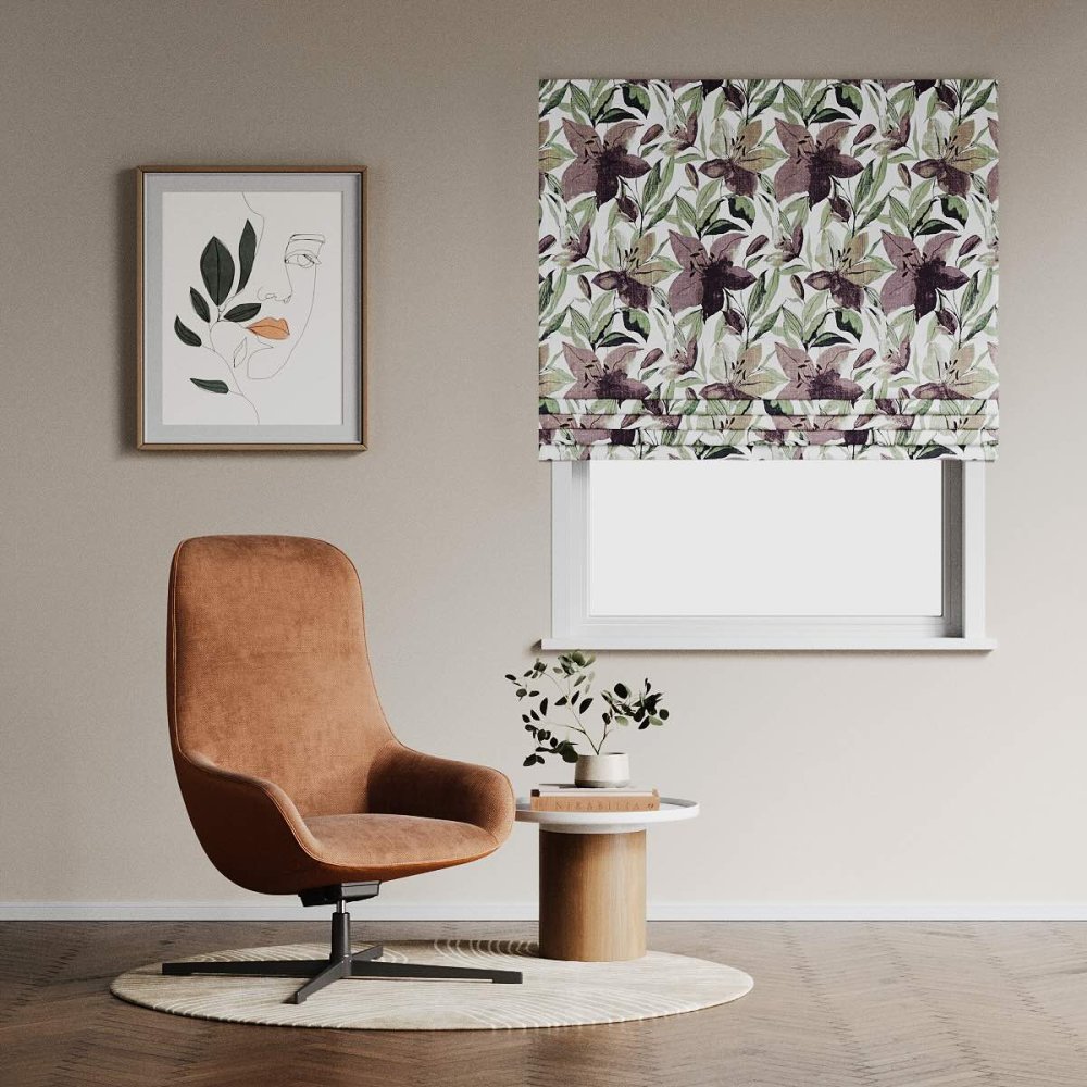 Fleur fabric in African violet