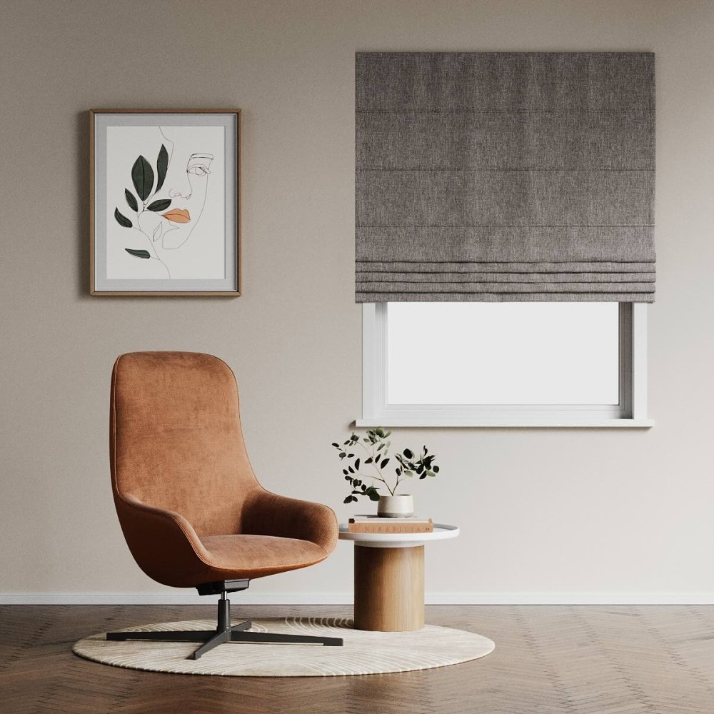 Muriwai fabric in smoke