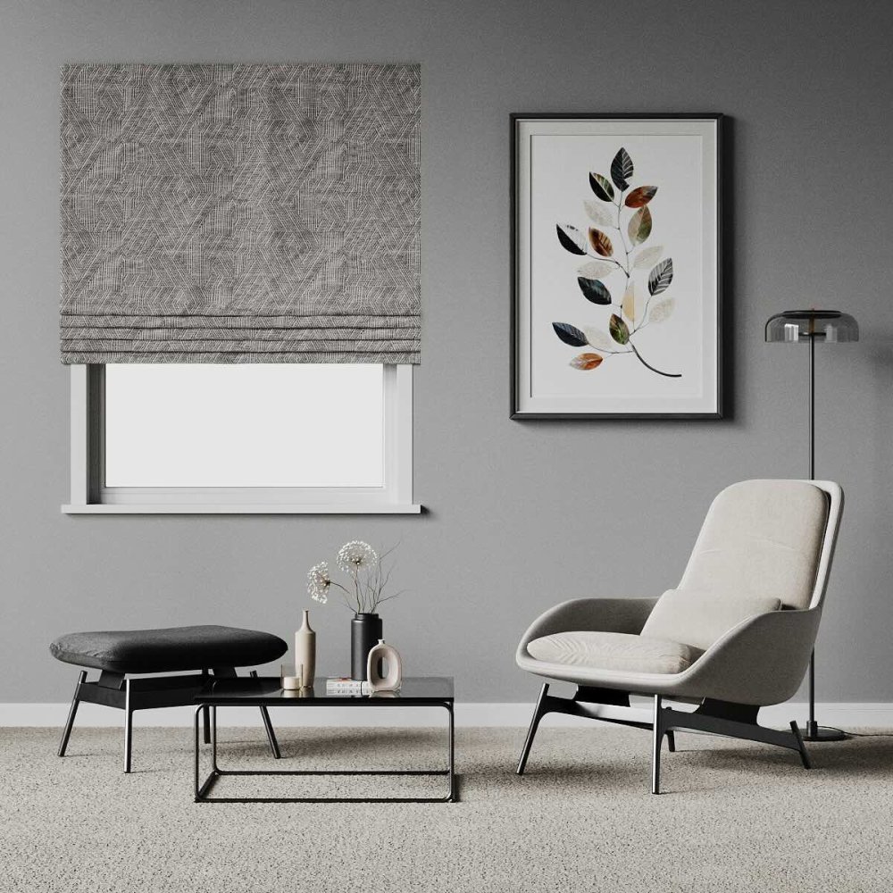 Ohau roller blind in stone