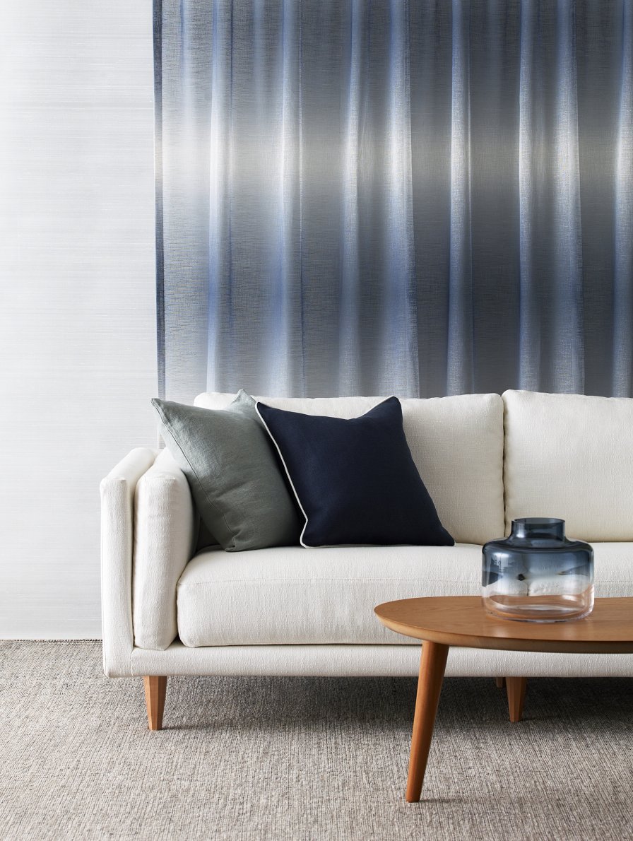 A refreshed room updated with new curtains and decor