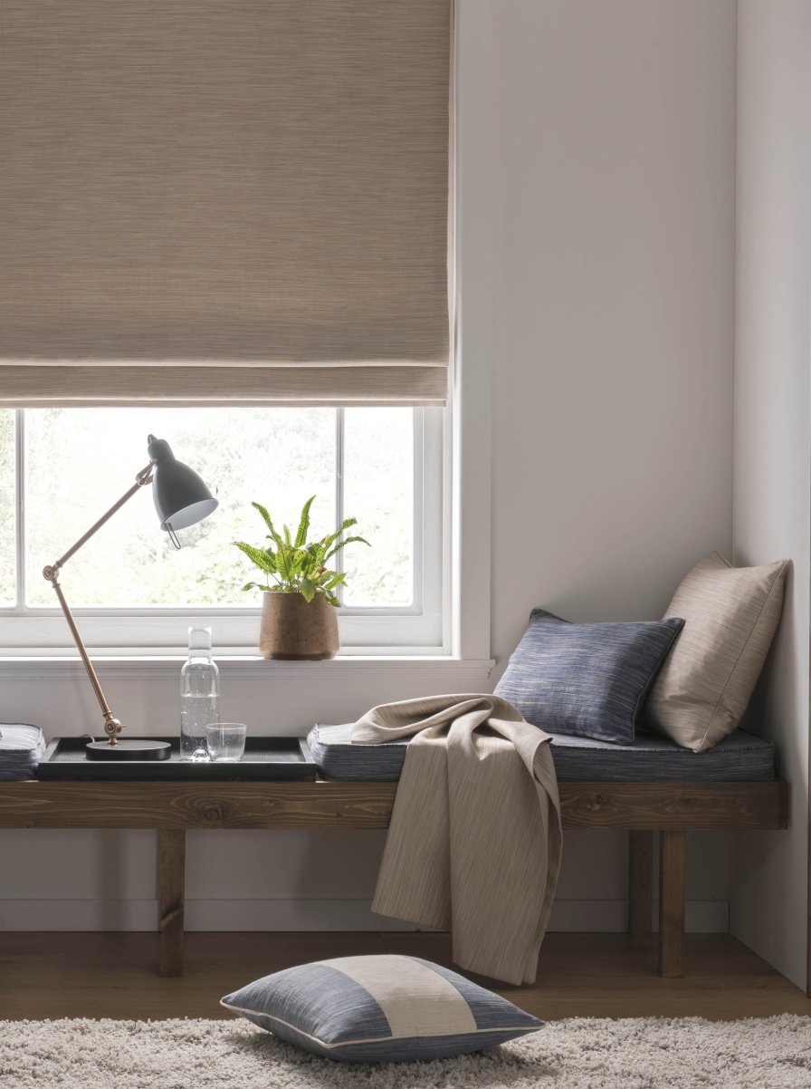 Textured roman blind in Studio G Savannah, Oatmeal