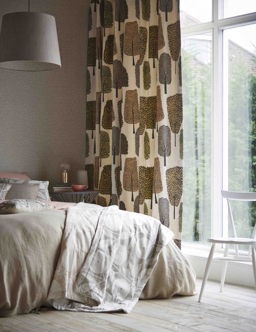 Curtains chosen as part of a home renovation