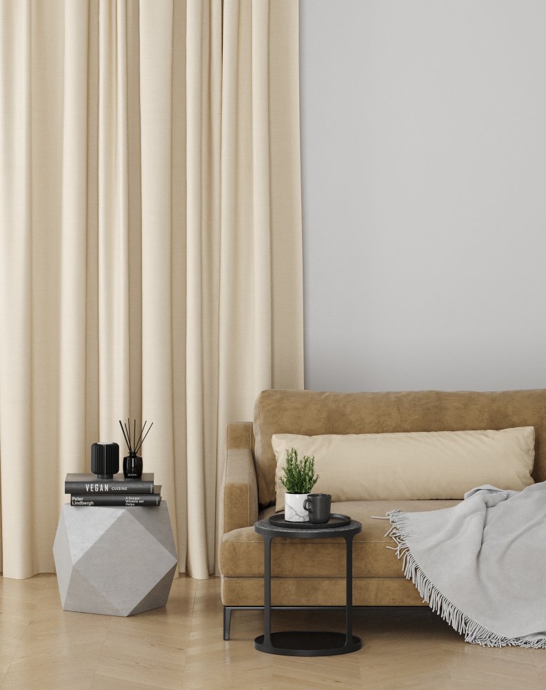 Brooklyn roller blind fabric in oyster