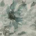 Flora fabric in duck egg