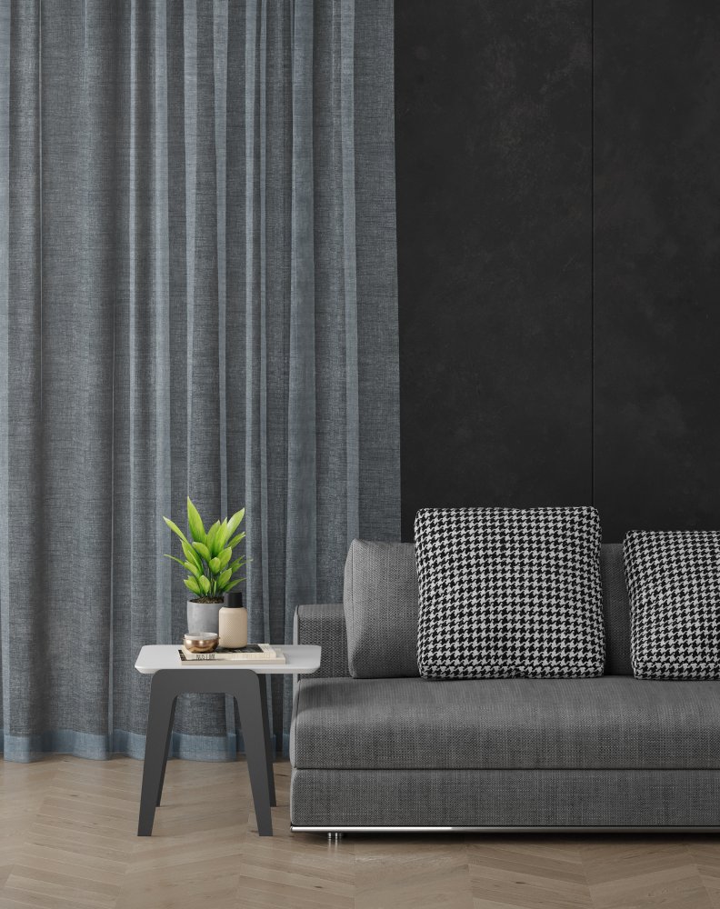 Paros roller blind fabric in haze