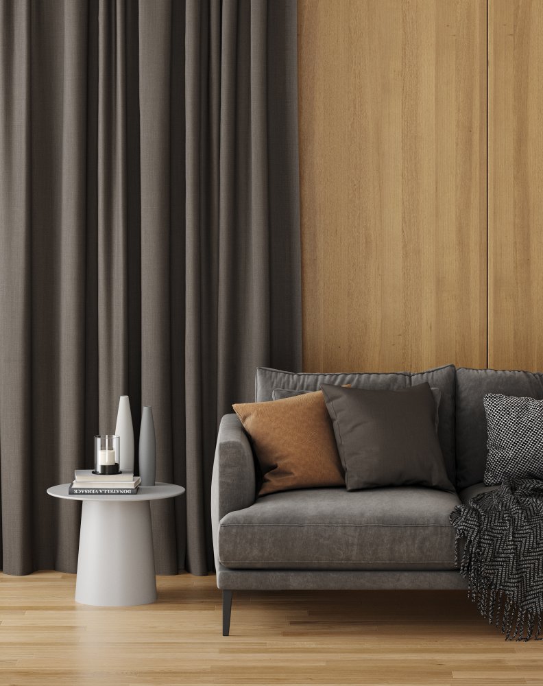 Seville roller blind fabric in pine cone