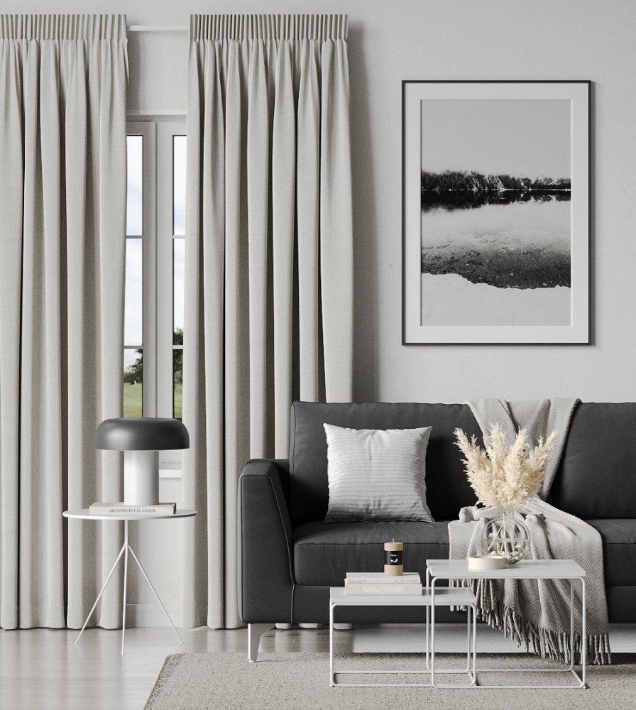 Amor fabric in chalk
