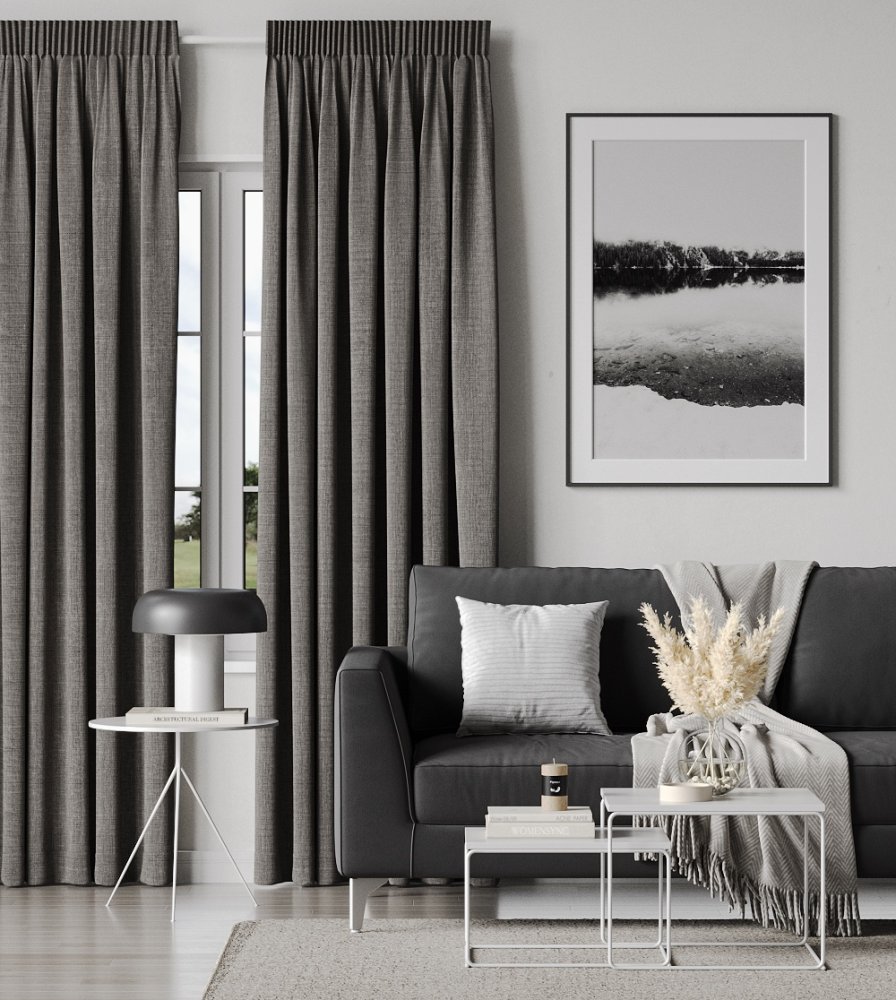 Amor roller blind in fawn