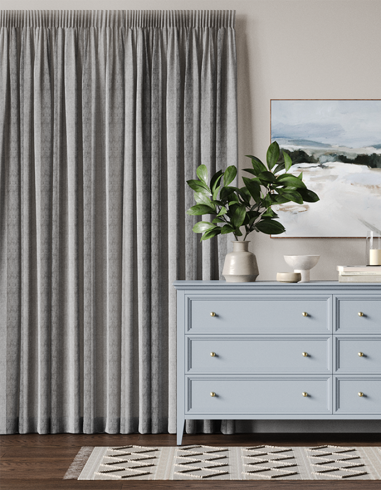 Ava fabric in ash