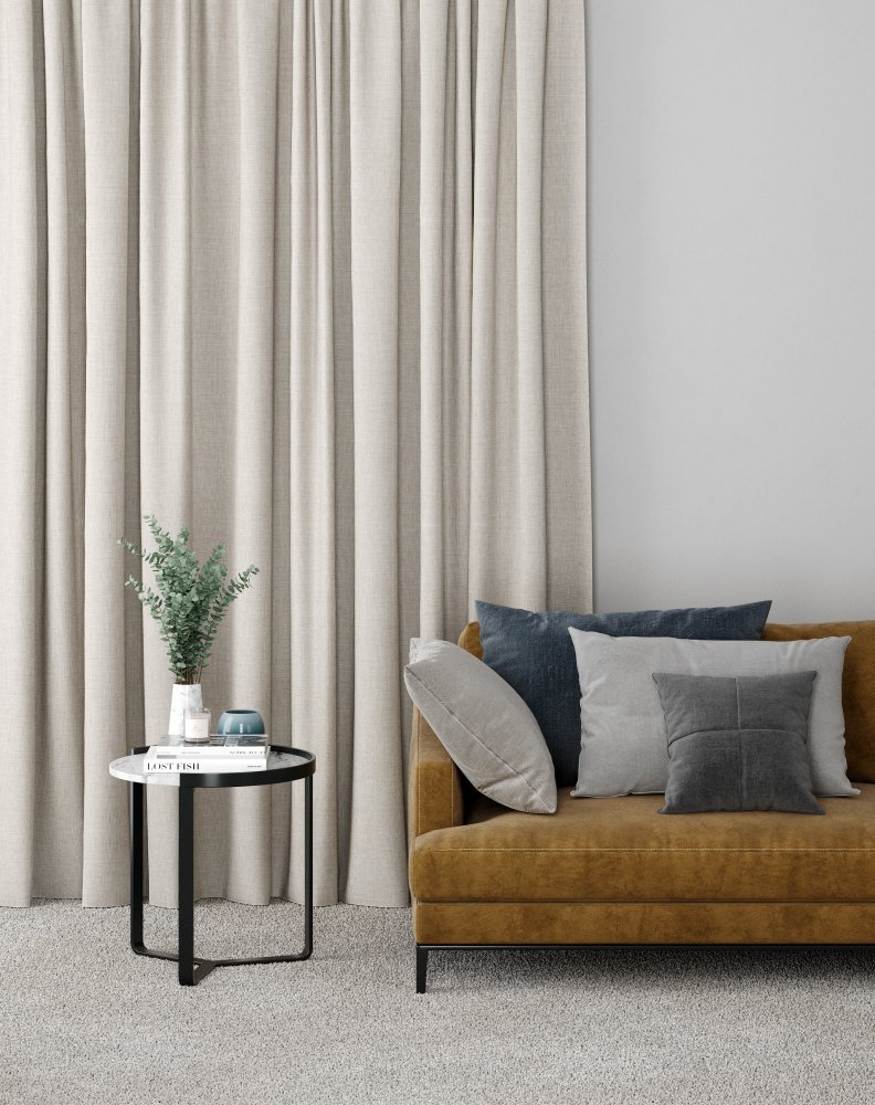Mikonos roller blind fabric in stone