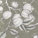 Tropical Bonanza fabric swatch in earthy grey