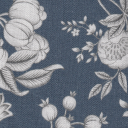 Tropical Bonanza fabric swatch in lapis lazuli