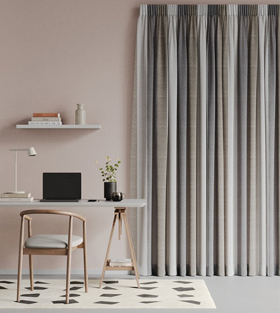 Waihi fabric swatch in stone