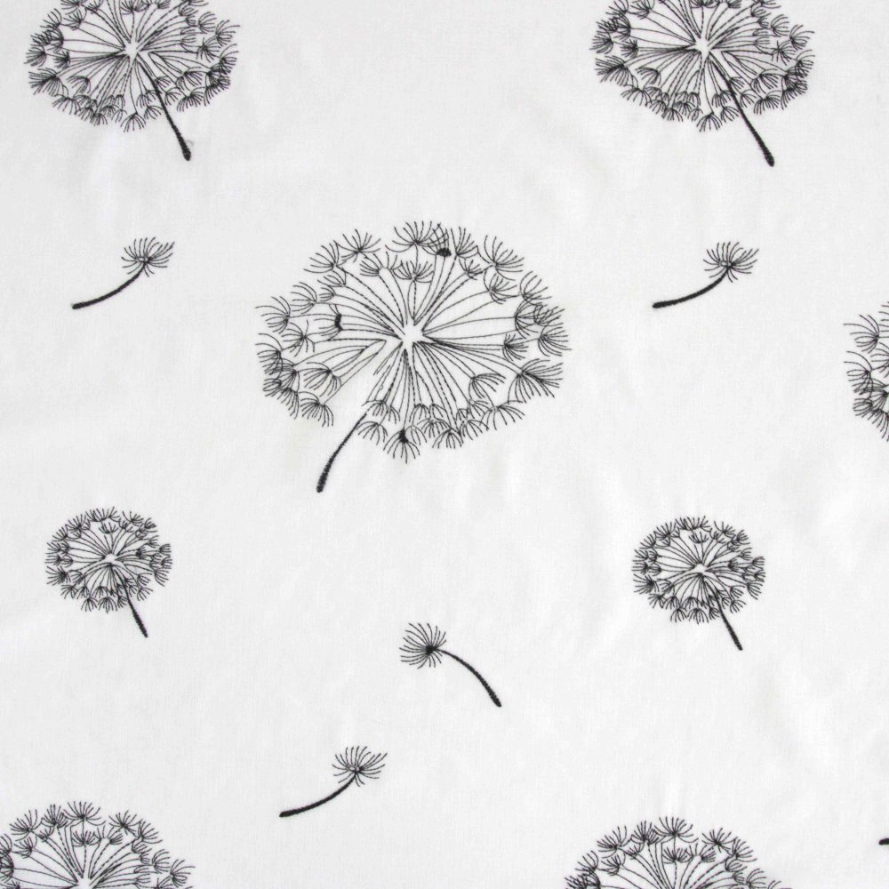 Wildflower fabric swatch in domino