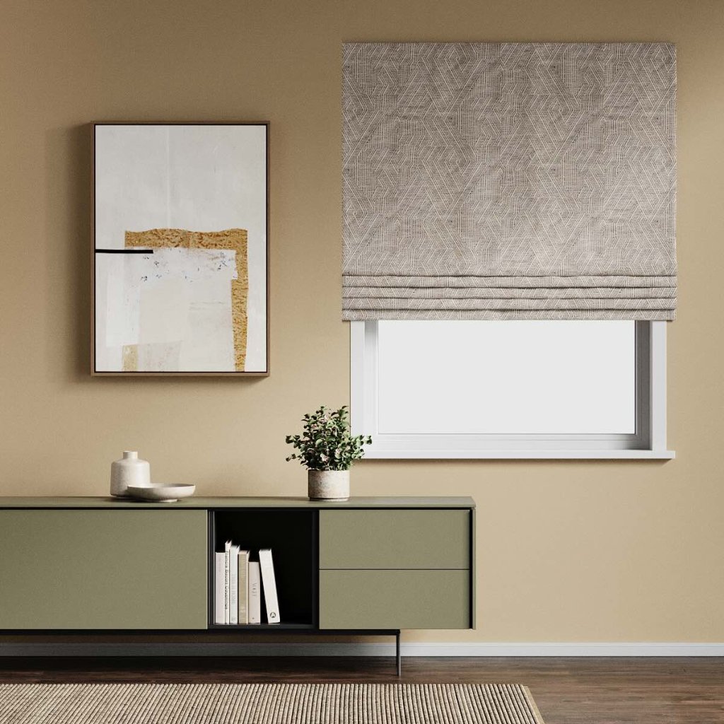 Oahu blockout roller blind in putty